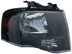 HEAD LAMP RH BLACK BEZEL HQ
