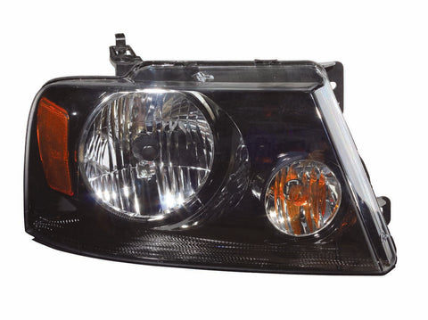 HEAD LAMP RH W/BLACK BEZEL HARLEY DAVIDSON MODEL CAPA