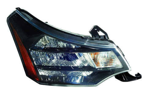 HEAD LAMP RH BLACK/CHROME TRIM CPE 09-10/SDN SES 10-11 HQ