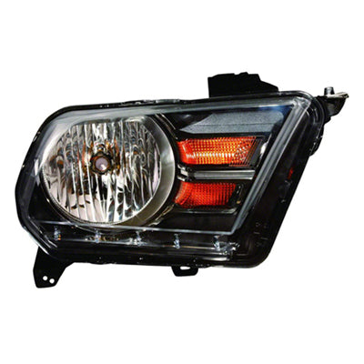 HEAD LAMP RH HALOGEN W/ GUN METAL GRAY STRIP BETWEEN AMBER LENSES / FOR GT/BOSS/CALIFORNIA EDITION CAPA