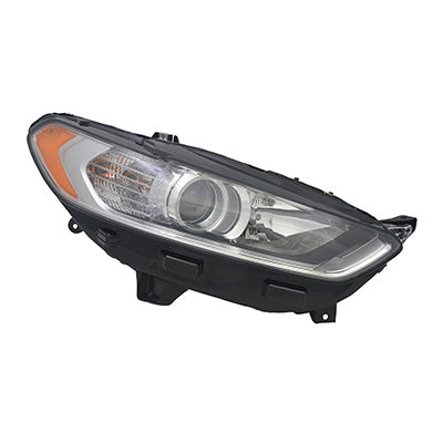 HEAD LAMP RH CHROME BEZEL / BLACK TRIM CAPA