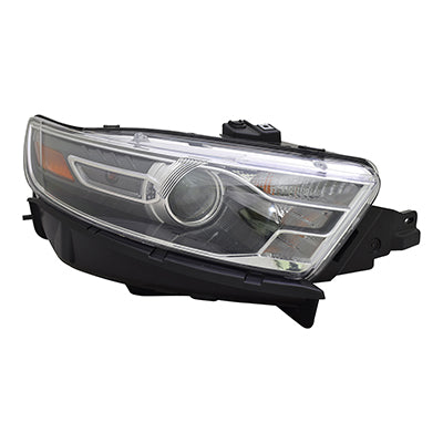 HEAD LAMP RH HALOGEN W/BLACK BEZEL PROJECTOR STYLE FROM 1/8/14 HQ