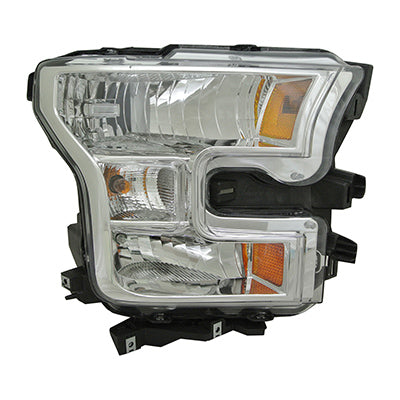 HEAD LAMP RH W/O SPECIAL EDITION PKG CHROME BEZEL REGULAR/CREW/EXTENDED CAB HQ