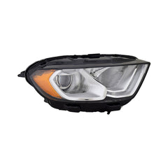 HEAD LAMP RH HALOGEN CHROME HOUSING W/LED DRL HQ