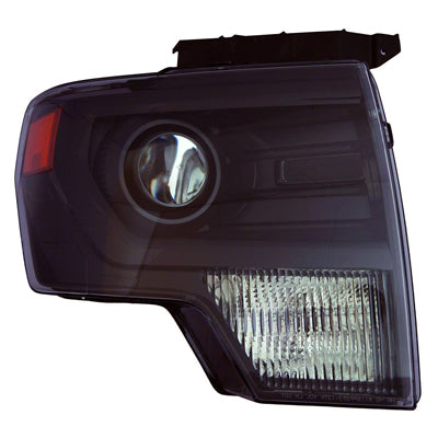 HEAD LAMP RH HID BLACK TRIM HQ