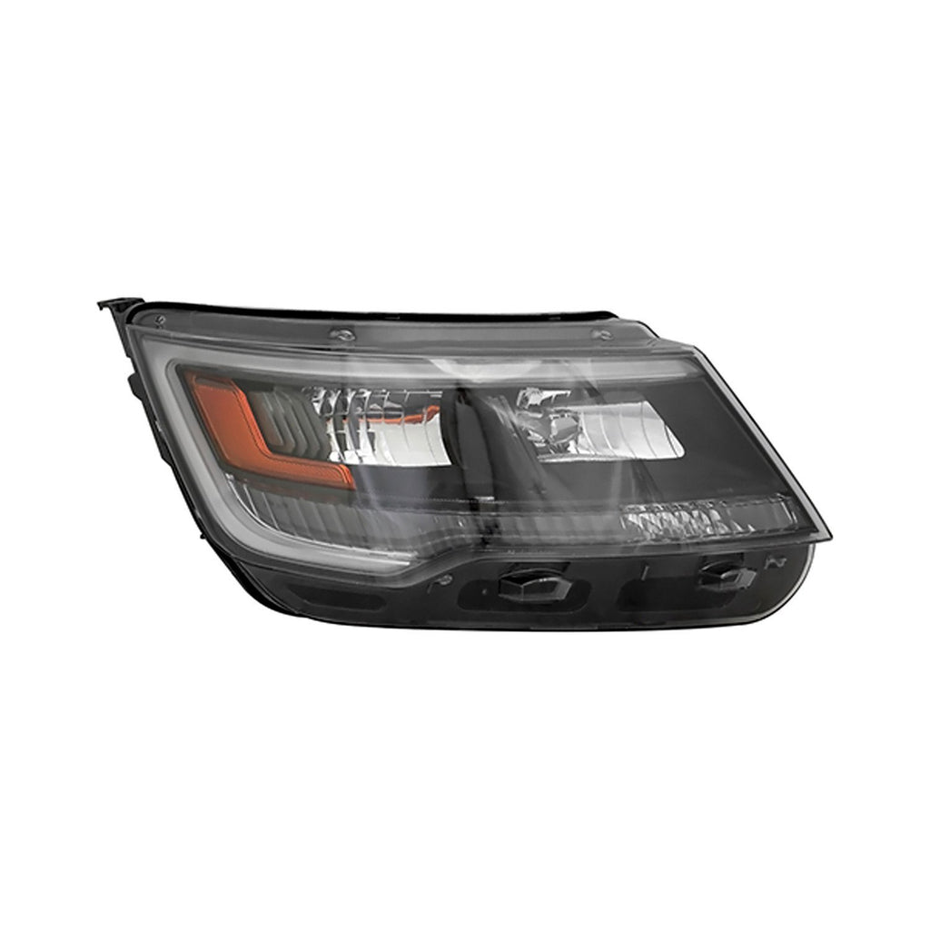 HEAD LAMP RH HID SPORT MODEL BLACK HOUSING CAPA
