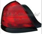 TAIL LAMP LH (BLACK MOULDING-2 BULB-RED) HQ — photo 1