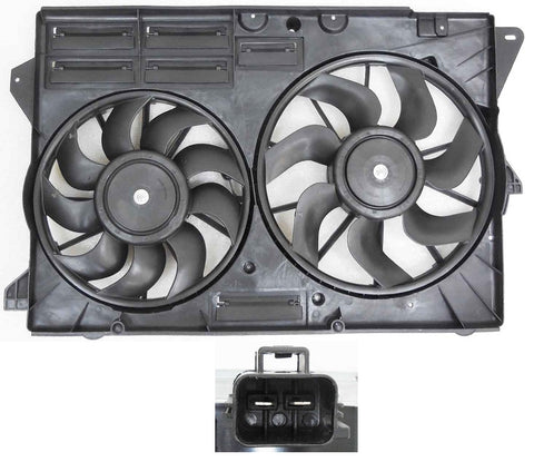 COOLING FAN ASSY FOR TURBOCHARGED VEHICLES W/2 BLADES