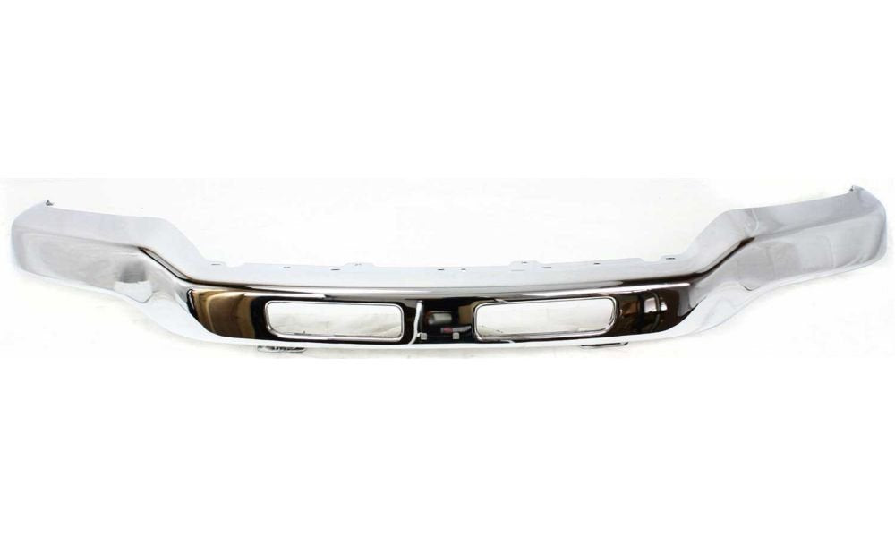 BUMPER FACE BAR FR CHROME W/BRACKET W/FOG LAMP HOLE