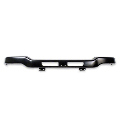 BUMPER FR W/BRACKET/TWO AIR OPENINGS PAINTED BLACK STEEL