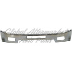 BUMPER FR W/FOG LAMP HOLE CHROME STEEL CAPA — photo 5