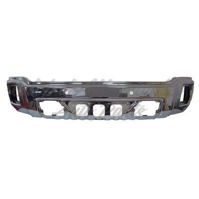 BUMPER FACE BAR FR CHROME W/SENSOR