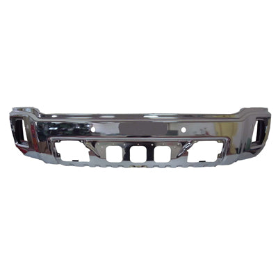 BUMPER FACE BAR FR CHROME W/SENSOR
