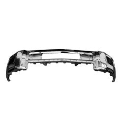 BUMPER FACE BAR FR CHROME W/O SENSOR W/FOG HOLES STEEL