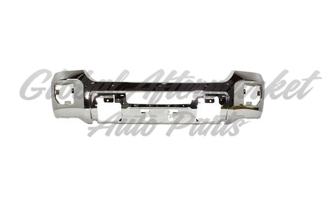 BUMPER FACE BAR FR STEEL W/O SENSOR CHROME