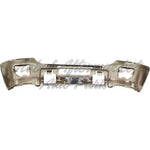 BUMPER FACE BAR FR STEEL W/SENSOR CHROME — photo 3