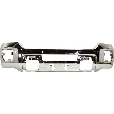BUMPER FACE BAR FR STEEL W/SENSOR CHROME