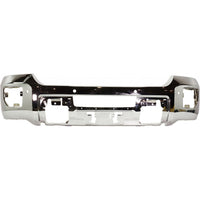 BUMPER FACE BAR FR STEEL W/SENSOR CHROME