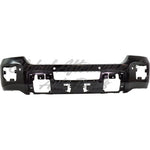 BUMPER FACE BAR FR STEEL W/SENSOR BLACK PTM — photo 2