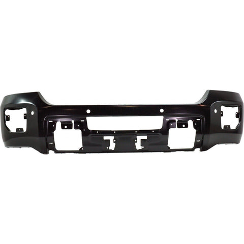 BUMPER FACE BAR FR STEEL W/SENSOR BLACK PTM