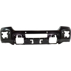 BUMPER FACE BAR FR STEEL W/SENSOR BLACK PTM