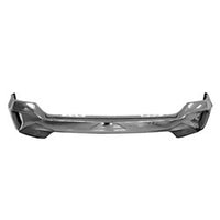 BUMPER FACE BAR FR STEEL CHROME W/FOG LAMPS W/O SENSORS CAPA