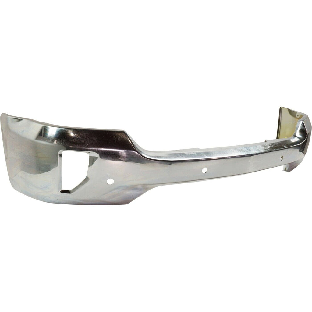 BUMPER FACE BAR FR STEEL CHROME W/FOG LAMPS/SENSORS