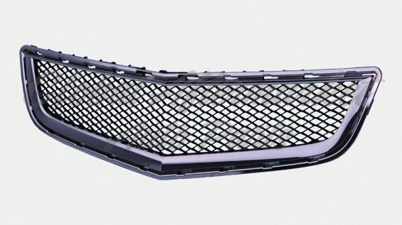 GRILLE LOWER (BUMPER GRILLE) MATTE-BLACK W/CHROME MOULDING
