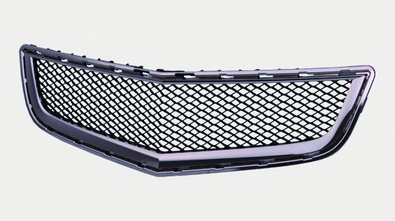 GRILLE LOWER (BUMPER GRILLE) MATTE-BLACK W/CHROME MOULDING