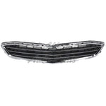 GRILLE LOWER CENTER MATTE BLACK W/CHROME BARS/CHROME SURROUND — photo 3