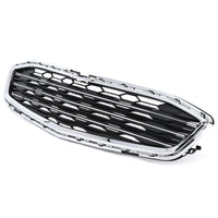 GRILLE LOWER CENTER MATTE BLACK W/CHROME BARS/CHROME SURROUND