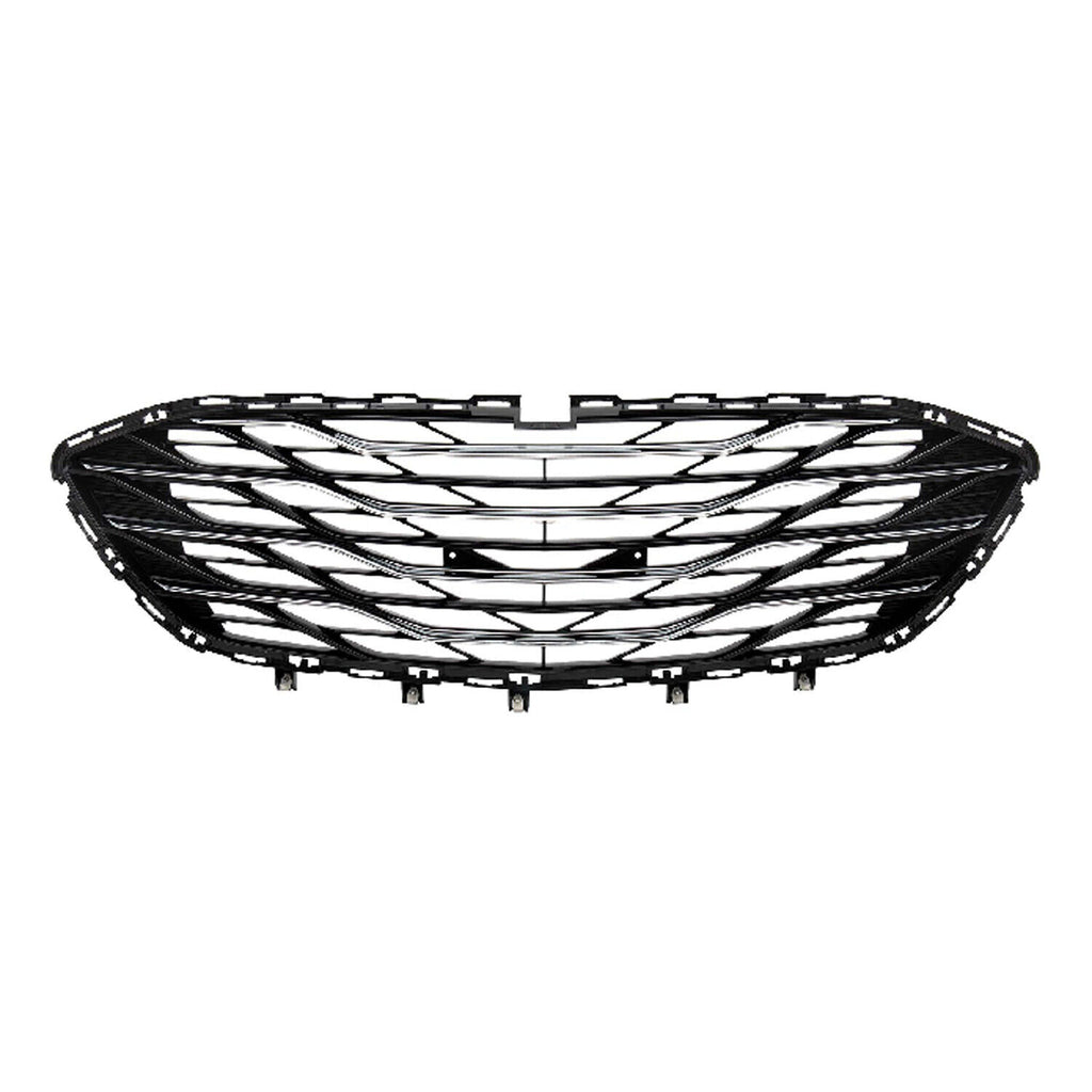 GRILLE LOWER FR BLACK W/INNER CHROME MOLDING W/O SENSOR