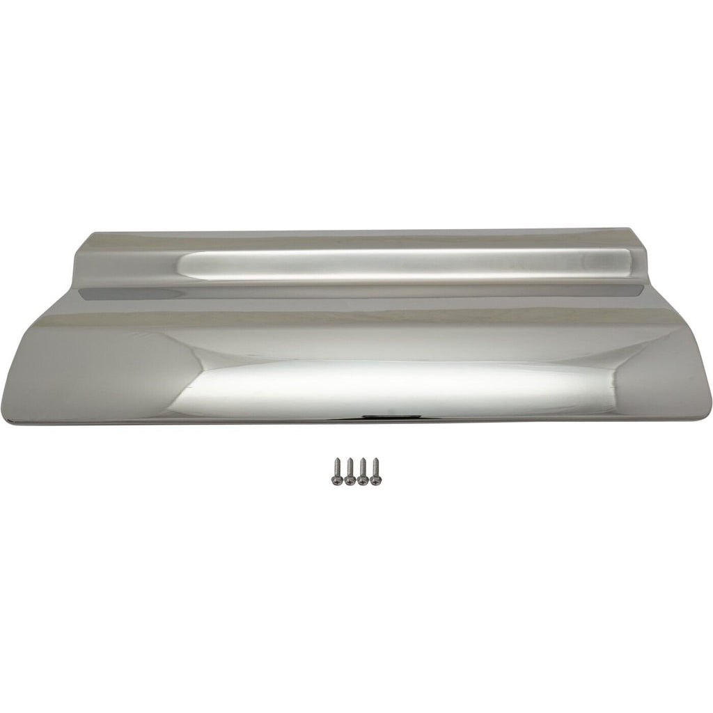 BUMPER TRIM FR CHROME MOUNTS IN SKID PLATE USE W/O LICENCE PLATE