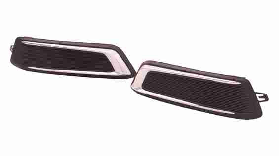 FOG LAMP COVER FR LH MATT-BLACK W/CHROME MLDG W/O DRL