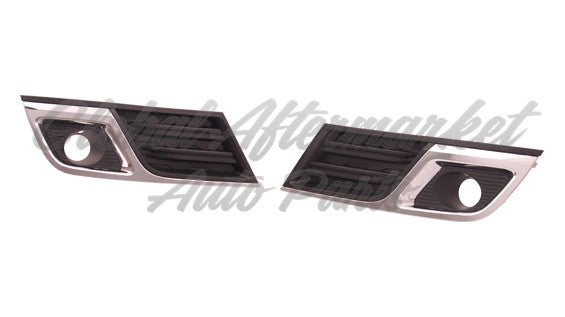 FOG LAMP BEZEL FR LH MATTE BLACK W/CHROME MLDG LT MODEL