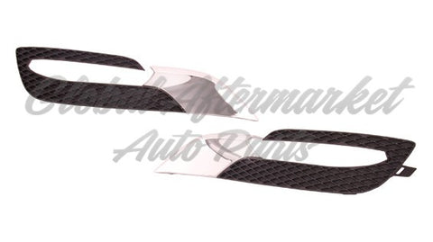 FOG LAMP BEZEL FR LH MATTE-BLACK W/CHROME MLDG