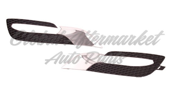 FOG LAMP BEZEL FR LH MATTE-BLACK W/CHROME MLDG