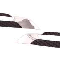 FOG LAMP BEZEL FR LH MATTE-BLACK W/CHROME MLDG