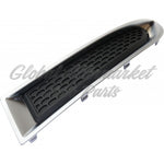 GRILLE LOWER LH OUTER UPPER MATTE-BLACK W/CHROME MLDG — photo 3