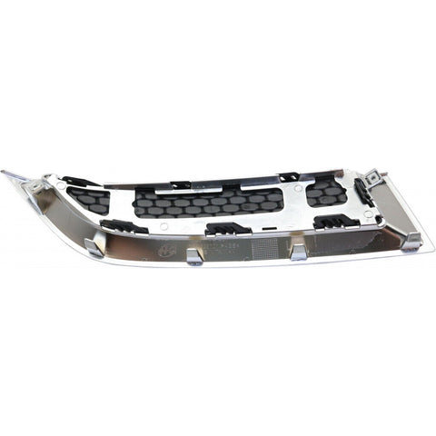 GRILLE LOWER LH OUTER UPPER MATTE-BLACK W/CHROME MLDG