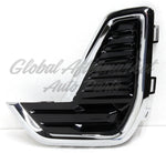 FOG LAMP COVER FR LH GLOSS BLACK W/CHROME — photo 1