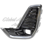 FOG LAMP BEZEL FR LH GLOSS BLACK W/SATIN CHROME — photo 2