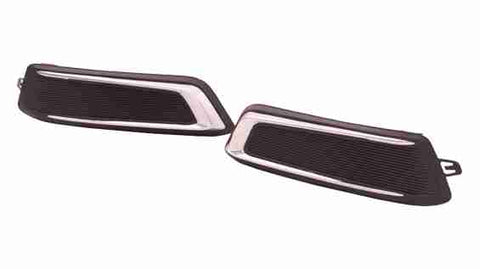 FOG LAMP COVER FR RH MATT-BLACK W/CHROME MLDG W/O DRL