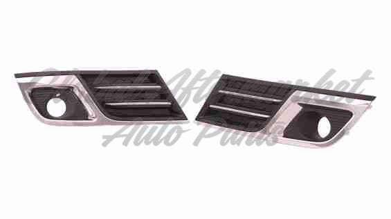FOG LAMP BEZEL FR RH MATTE BLACK W/CHROME MOULDING/TRIM LTZ MODEL
