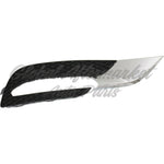 FOG LAMP BEZEL FR RH MATTE-BLACK W/CHROME MLDG — photo 2