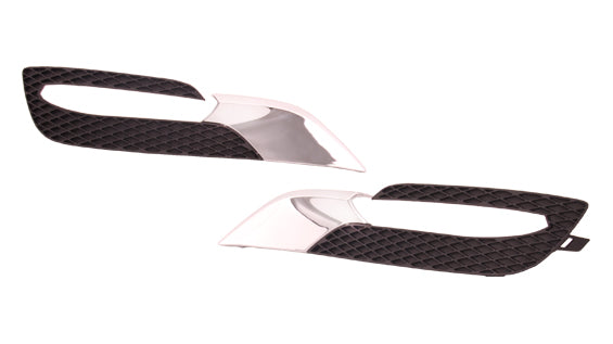 FOG LAMP BEZEL FR RH MATTE-BLACK W/CHROME MLDG
