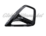 HEAD LAMP BEZEL RH PTD BLACK W/CHROME MOLDING — photo 1