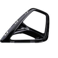 HEAD LAMP BEZEL RH PTD BLACK W/CHROME MOLDING