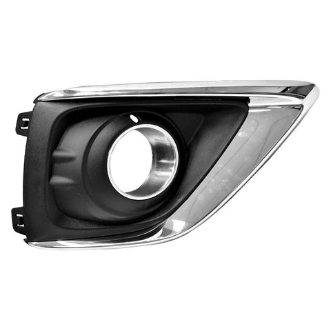 FOG LAMP BEZEL RH BLACK W/CHROME MOLDINGS