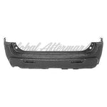BUMPER RR MATTE-DK GRAY TEXTURED LS MODEL BUILT-IN STEP PAD — photo 2